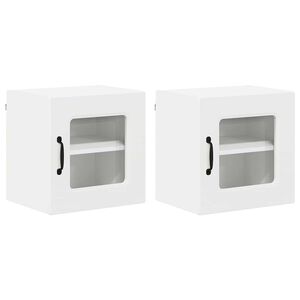 vidaXL Trauku ma&scaron;īnas panelis Kalmar 2 pcs Balts 40 x 31 x 40 cm