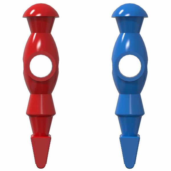 vidaXL Futbola galda spēlētāji 22 pcs Zila un sarkana