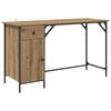 vidaXL Datorgalds Artisānā ozols 131 x 48 x 75 cm Inženierijas koks