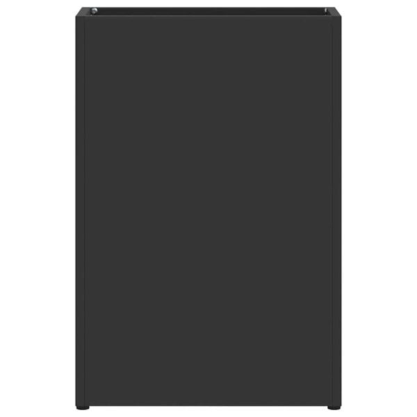 vidaXL Lietussarga statīvs Melna 28 x 12 x 41 cm Tērauds