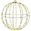 vidaXL Bumba Silti balta 40 x 40 x 42 cm Metāls 120 LED