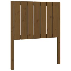 vidaXL gultas galvgalis, medus brūns, 80,5x4x100 cm, priedes masīvkoks