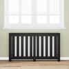 vidaXL Radiatora Vāks Melns ozolkoks 149 x 20 x 82 cm