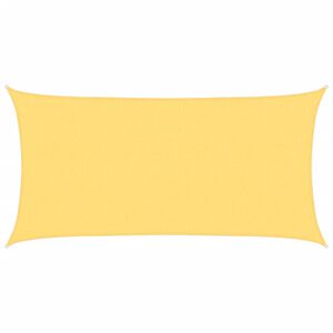 vidaXL taisnstūra saulessargs, 2x4 m, HDPE, bē&scaron;s
