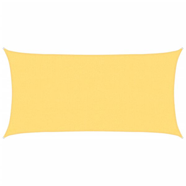 vidaXL taisnstūra saulessargs, 2x4 m, HDPE, bē&scaron;s