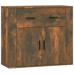 vidaXL kumode, ozolkoka krāsa, 80x33x70 cm, inženierijas koks