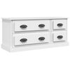 vidaXL TV skapītis, 100x35,5x45 cm, inženierijas koks, balts