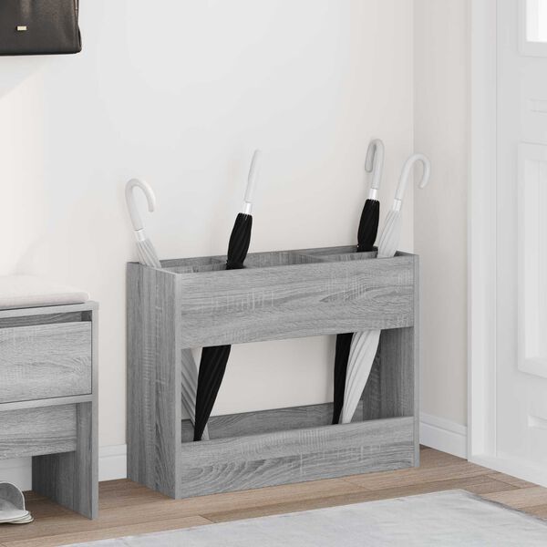 vidaXL Lietussarga statīvs Pelēks Sonoma 65 x 24 x 50 cm