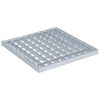 vidaXL Restes Sudraba 30 x 30 x 2 cm Karsti cinkots tērauds