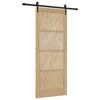 vidaXL Slīdo&scaron;ās durvis ORKDAL Dabiska 86 x 211 cm Priedes masīvkoks
