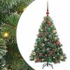 vidaXL Mākslīgā Ziemassvētku eglīte su 150 LED Zaļa 120 cm PE un PVC
