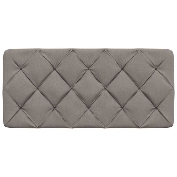 vidaXL galvgaļa spilvens, pelēkbrūns, 100 cm, audums