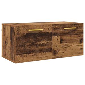 vidaXL Sienas skapis Vecs koks 80 x 36.5 x 35 cm Inženierijas koks