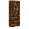 vidaXL augstais skapis, ozolkoka, 69,5x34x180 cm, inženierijas koks