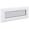 vidaXL Pagraba logs RISOR 100 x 40 cm PVC un stikls Balts