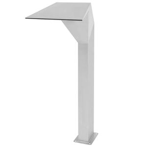 vidaXL baseina strūklaka, 50x30x90 cm, nerūsējošs tērauds, sudraba