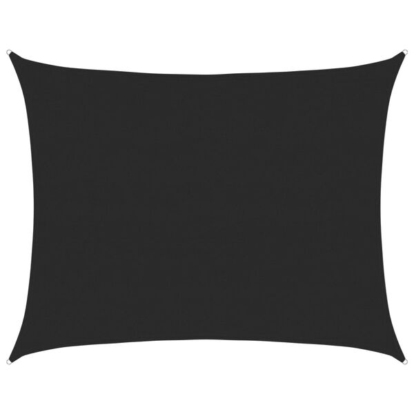 vidaXL saulessargs, 160 g/m&sup2;, taisnstūra, melns, 6x8 m, HDPE
