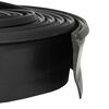 vidaXL Garāžas durvju blīvējums Melns 52 x 2 mm 4,5 m PVC