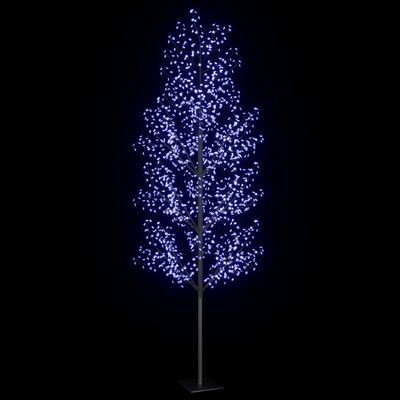 vidaXL Ziemassvētku koks, 1200 LED, zila gaisma, ķirsis, 400 cm