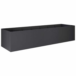 vidaXL Dārza stādītājs Melns 280 x 80 x 60 cm Auksti velmēta tērauds