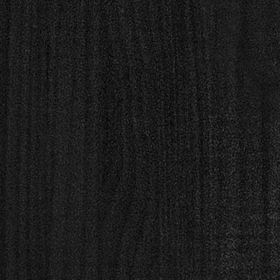 vidaXL 4-līmeņu grāmatu plaukts, melns, 60x30x140 cm, priedes koks