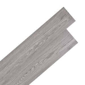 vidaXL Pa&scaron;līmējo&scaron;as PVC grīdas dēļi Tum&scaron;i pelēka 30,5 x 61 cm 28 gab.