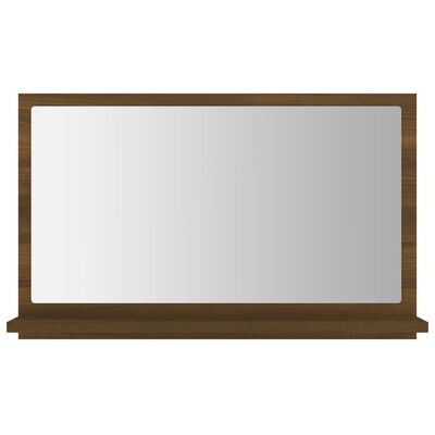 vidaXL vannasistabas spogulis, ozola, 60x10,5x37 cm, inženierijas koks