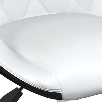 vidaXL bāra krēsli, 2 gab., balta un melna mākslīgā āda
