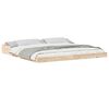 vidaXL Gultas rāmis Brūna 200 x 210 cm Ciets priedes koks