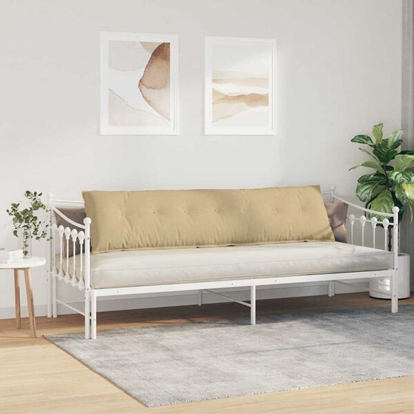 vidaXL Atpakaļ spilvens Pelēki zaļa 200 x 50 cm Korduroja audums