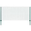 vidaXL Euro stiepļu žogs, tērauds, 20x1,5 m, zaļ&scaron;