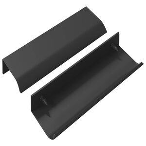 vidaXL Rokturi 2 gab. Melna 120 x 39.6 x 17 mm Alumīnijs