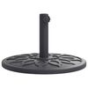 vidaXL saulessarga pamatne ar riteņiem, &Oslash;38 / 48 mm kātiem, 12 kg