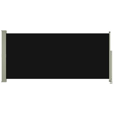 vidaXL izvelkama sānu markīze, melna, 140x300 cm
