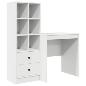 vidaXL Galds Balts 115,5 x 50 x 127 cm 2 gab.