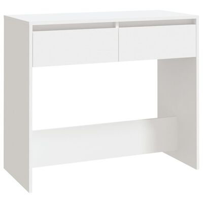 vidaXL konsoles galdiņš, balts, 89x41x76,5 cm, tērauds