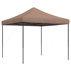 vidaXL Balles telts 292 x 292 x 315 cm Brūna Oksforda audums