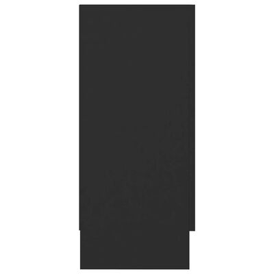 vidaXL kumode, melna, 120x30,5x70 cm, kokskaidu plātne