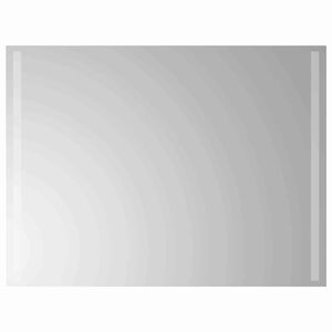 vidaXL LED vannas spogulis Caurspīdīgs 80 x 60 cm rūdīts stikls