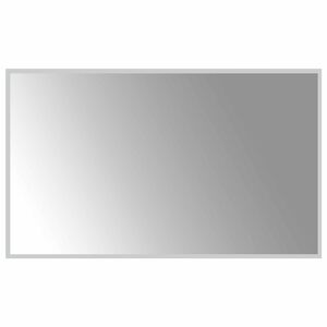 vidaXL LED vannas spogulis Caurspīdīgs 100 x 60 cm rūdīts stikls