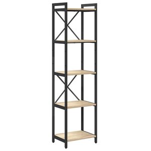 vidaXL Grāmatu plaukts 40 x 30 x 155 cm Inženierijas koks Sonoma ozols
