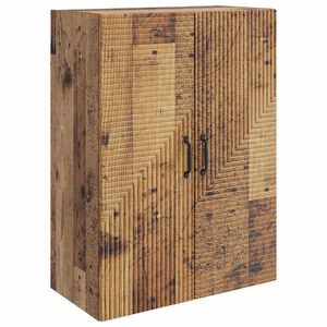 vidaXL Sienā piestiprināms skapis Vecs koks 66 x 34,5 x 90 cm