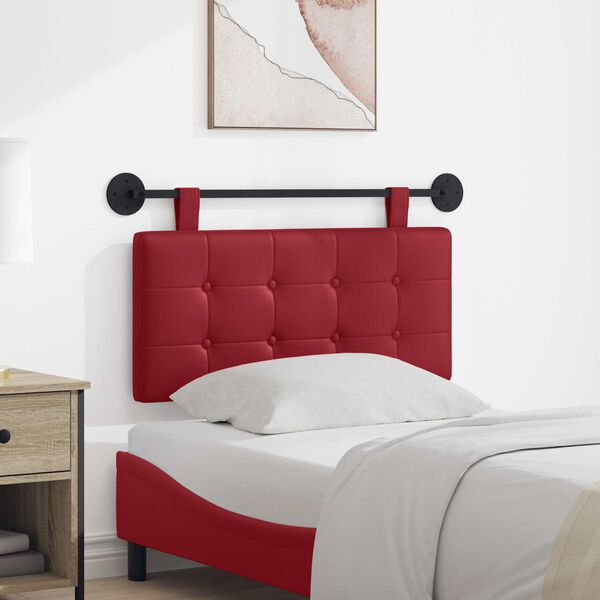 vidaXL Karājo&scaron;s galvgalis Vīna sarkans 100 x 55 x 5 cm Mākslīgā āda