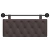 vidaXL Karājo&scaron;s galvgalis Tum&scaron;i brūna 110 x 55 x 7 cm audums