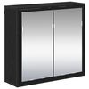 vidaXL Sienas plaukts Melns ozolkoks 65 x 20 x 60 cm