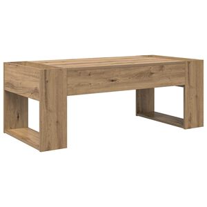 vidaXL Kafijas galdiņ&scaron; Artisānā ozols 110 x 50 x 41 cm