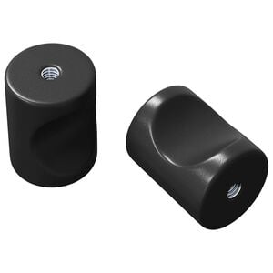 vidaXL Skapja rokturis 2 gab. Melna 18 x 23 mm Dzelzs