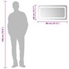 vidaXL vannasistabas spogulis ar LED, 80x40 cm