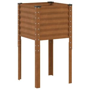 vidaXL Dārza stādītājs Rūsa 45 x 45 x 88 cm Cinkots tērauds