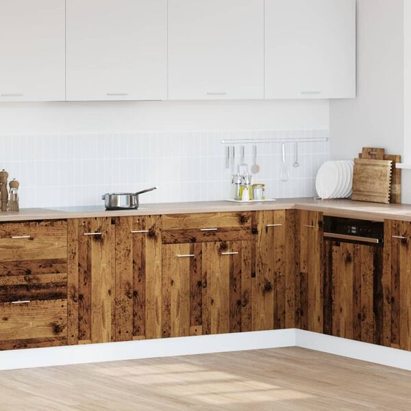 vidaXL apak&scaron;ējais skapītis ar atvilktnēm, "Lyon", veca koka